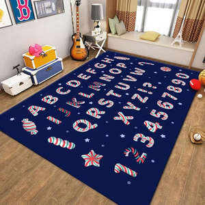 <span class=keywords><strong>Tapis</strong></span> de jeu pour bébé, motif de dessin animé imprimé en polyester, <span class=keywords><strong>tapis</strong></span> éducatif pour garçons et filles, lettres, circulation routière, carte, vente chaude - Product Image 1