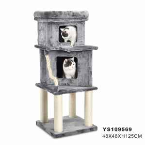 Rascador de gatos grandes y divertidos, torre de casa de árbol con gran espacio, 27 años de experiencia de fabricación, alta calidad - Product Image 2