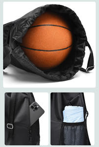 Sac à dos de sport unisexe RUIQUWIN en polyester léger avec compartiment à chaussures, respirant, séchage rapide, imperméable, sac à cordon - Product Image 4