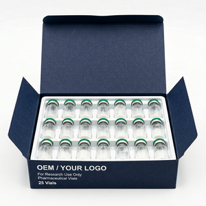 25-Vial Professional Bulk Clinical Peptide <b>Folding</b> <b>Box</b>, High-Density Blister Tray for factory large-scale <b>storage</b> distribution. - Product Image 2