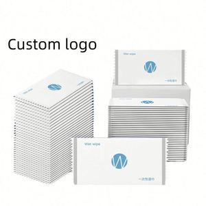 Customized Brand logo Hot-selling Hotel Restaurant Wet Polyester Towel Disposable Cool Wet Wipe Promotional <b>Gift</b> - Product Image 2