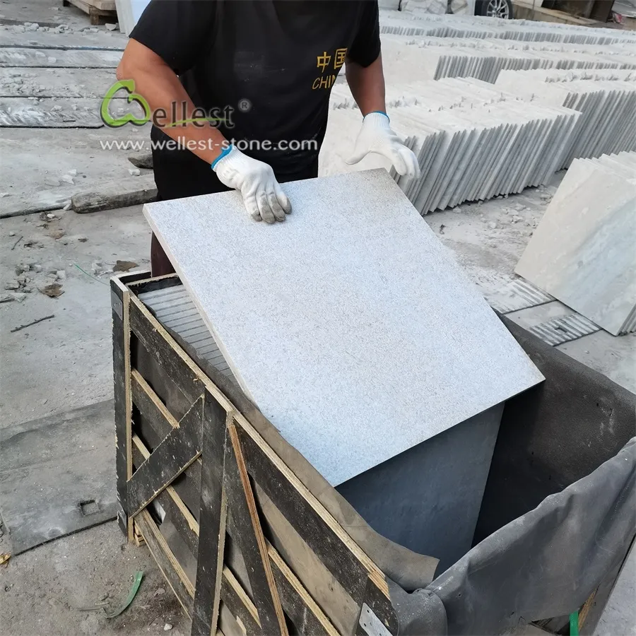 Wholesales Natural sparkle white quartzite slabs white crystal quartzite outdoor tiles anti slip paver outdoor 20mm pavers