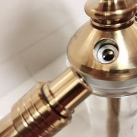 Chicha moderne russe en acier inoxydable écologique, machine CNC, vente chaude, narguilé, sheesha, chicha, technique miroir, cadeau
