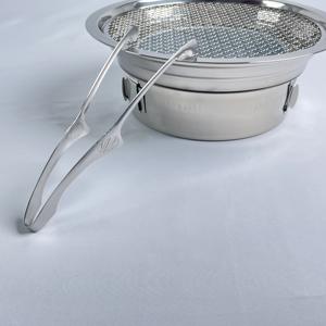 Hui-e haute qualité 304 acier inoxydable argent corne de taureau pointu tête ronde Clip de Barbecue pince alimentaire pour la maison - Product Image 1