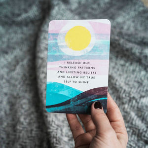 <span class=keywords><strong>Messaggi</strong></span> sensori personalizzati richieste Positive meditazione carte di cura di sé - Product Image 2