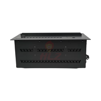 Cheminée électrique encastrable en métal de 36 cm avec flammes LED 3D, télécommande, économie d'énergie, effet vapeur d'eau pour la décoration de la maison