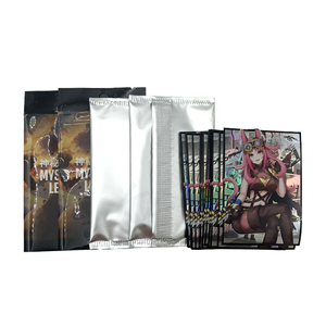 <span class=keywords><strong>Cartes</strong></span> à collectionner personnalisées de haute qualité en papier cuivré blanc avec feuille holographique, design anime pour joueurs de jeux, directement de l'usine - Product Image 2