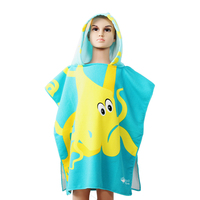 Kids Bath Towel Animal Print Microfiber Quick-dry Ultra Soft for Baby Bath and Bathroom Use Surf Poncho Ultra Soft