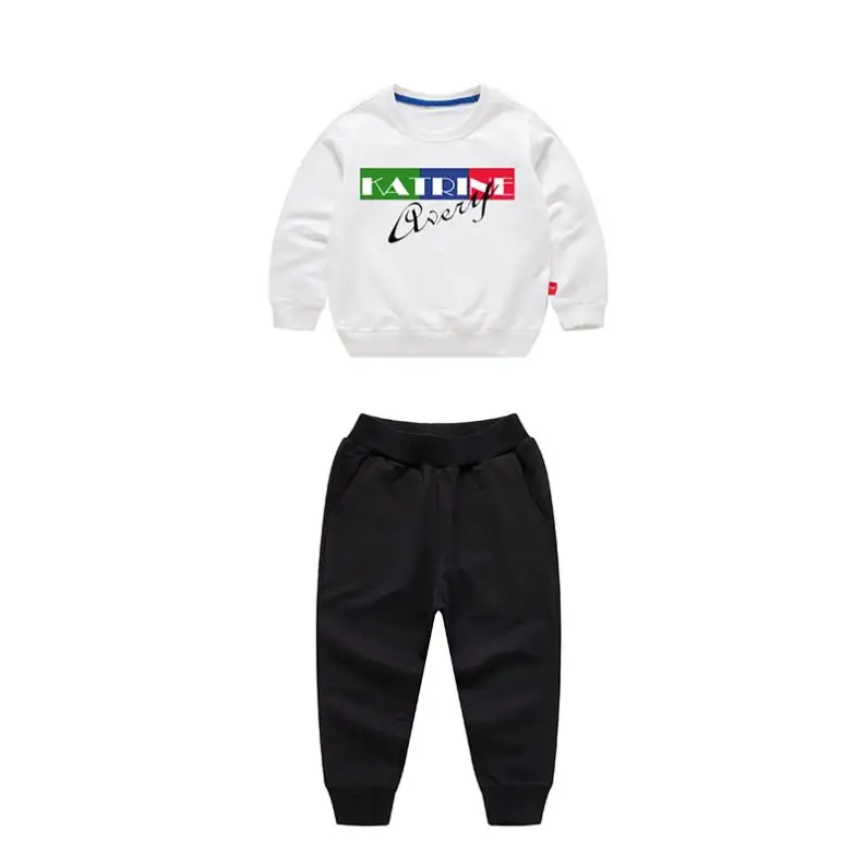 Infant Baby Clothing Sets Sweater Suit Autumn Spring Boys Girls Wear Loose Tracksuit Sweat Track Suit Set