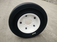 Offre Spéciale bon prix modèle de nervure solide pneus 400x8 3.75 pour GSE avec 5 trous roue