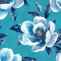 Tela Premium Koshibo para Vestidos, Gruesa, de Alta Calidad, Base de Poliéster, Elegantes Estampados Florales Abstractos en Acuarela para Vestidos de Mujer