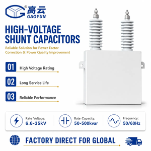Condensatore Shunt ad Alta Tensione 150 Kvar - 11 KV Nominale 50/60 Hz - Soluzione Premium per Compensazione di Potenza Reattiva e Correzione del Fattore di Potenza - Product Image 1