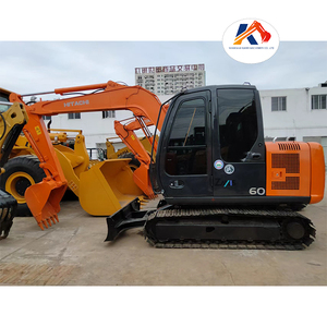 Miniexcavadora usada Hitachi ZAXIS 60 ZX60 Japón, pequeña excavadora sobre orugas ZX50U ZX55U ZX65U, máquina frontal de segunda mano - Product Image 1