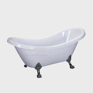 <span class=keywords><strong>Baignoire</strong></span> à quatre pieds en acrylique blanc, salle de bain classique, offre spéciale - Product Image 6