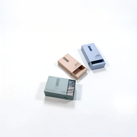 Boîte en carton rigide de style tiroir, sur mesure, en gros, avec finition mate, revêtement UV, emballage de luxe portable haut de gamme multi-packs