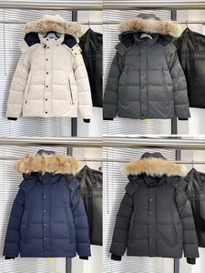 Veste d'hiver classique de haute qualité, chaude et résistante au vent, avec fourrure de coyote, parka <span class=keywords><strong>canadienne</strong></span> pour homme, veste en duvet d'<span class=keywords><strong>oie</strong></span> - Product Image 6
