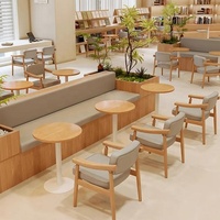 Ensemble de tables et chaises modulaires pour restaurants commerciaux, salons, bibliothèques, espaces de négociation, cafés et salons de desserts - OEM/ODM