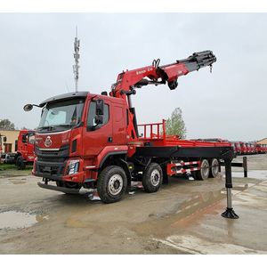 Camion grue à flèche pliante Dongfeng Liuzhou 8x4 14 tonnes, grand véhicule de transport et de levage pour travaux d'ingénierie - Product Image 5