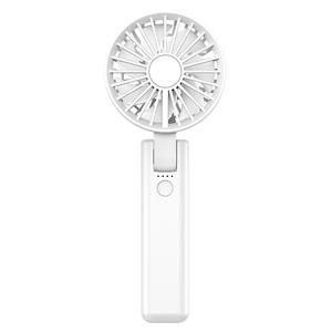 Producto para el Hogar Inteligente, Ventilador de Mano Moderno de Doble Aspa, Ventilador de Cuello Plegable Silencioso y Portátil con Gancho - Product Image 6