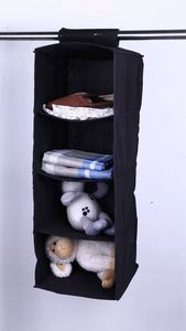 Foldable Hanging Closet Organizer Easy Mount <b>Storage</b> Shelves for Clothes Handbags and Shoes Food Safe <b>Storage</b> <b>Solution</b> - Product Image 5