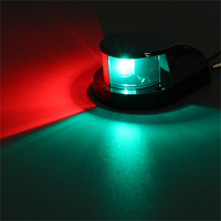 Tianximontage — lampe de Navigation LED pour bateau, lumière avec nœud marin, deux couleurs, rouge, vert, alliage de Zinc, 12V