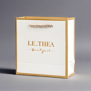 All'ingrosso confezione di profumo di abbigliamento per gioielli regalo sacchetto di carta personalizzato con Logo di lusso nero moderno fustagliato sacchetti di carta unici - Product Image 6