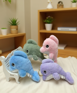 พวงกุญแจตุ๊กตาปลาโลมา GJ-170 ขนาด 14 ซม. ของเล่นแขวนรูปสัตว์การ์ตูนนุ่มนิ่ม ของขวัญสำหรับเด็กและผู้ใหญ่ - Product Image 2