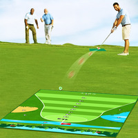 Tapis d'entraînement intérieur/extérieur pour le golf, tapis de pratique pour adultes et enfants, ensemble de jeu pour la cour