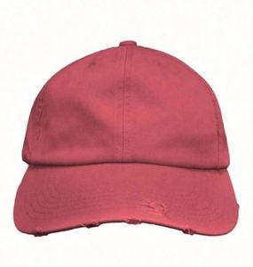Casquette de baseball vintage non structurée en coton à 6 panneaux, style délavé et vieilli - Product Image 5
