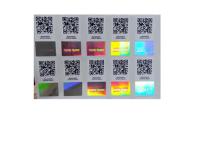 Uv vô hình in ấn dập nóng <span class=keywords><strong>Hologram</strong></span> bao bì con dấu tem Sticker - Product Image 4