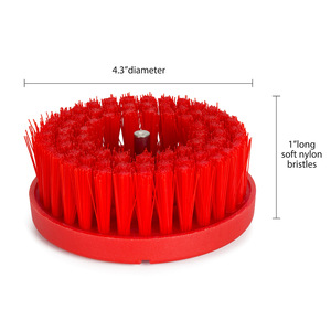 <span class=keywords><strong>Cepillo</strong></span> Rotatorio para Tapicería con Cerdas de Nylon Suaves/Medianas - Herramienta de Limpieza para Lavado de Autos con Adaptador - Product Image 4