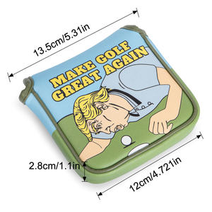 Funda para Cabeza de Putter con Diseño Moderno y Logotipo Impreso, Fundas para Palos de Golf de Cuero PU, Funda Magnética para Putter - Product Image 6