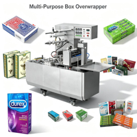 Machine d'emballage automatique 3D, machine d'emballage en cellophane, machine d'emballage sous film thermoscellant BOPP pour boîte de parfum et cosmétiques CE