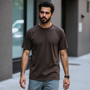 เสื้อยืดผู้ชายทรงโอเวอร์ไซส์สไตล์สตรีท น้ำหนักมาก ผลิตจากผ้าฝ้ายแท้ 100%  น้ำหนัก 250 กรัม พร้อมโลโก้สั่งทำ - Product Image 1