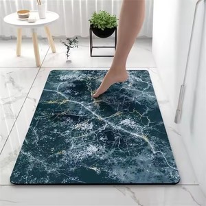 Tapis de salle de bain doux super absorbants en terre de diatomée, tapis de sol antidérapants, tapis de douche, tapis de toilette, tapis de sol pour les pieds, paillasson - Product Image 6