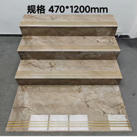 Carrelage de sol en pierre de luxe plaqué or 480x1200, carrelage d'escalier intégré, design moderne, carreaux vitrifiés pour salon et chambres