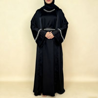 Robe musulmane artisanale grande taille respirante légère anti-froissement slim avec longueur de cheville ample pour les prières du Ramadan