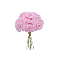 INUNION DIY PE Mousse Têtes Boîte Réel Aspect Ivoire Rose Fleurs Artificielles