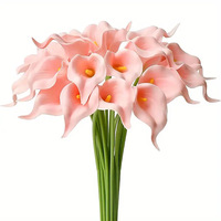 PU Mini Calla Lily Artificielle Real Touch Calla Lily Bouquet pour Simulation Fleur De Mariage Décoration de La Maison