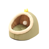 Cama para Gatos de Algodón Suave y Cálida al por Mayor y Caseta Portátil para Gatos, Perros y Animales Pequeños - Transpirable, Lavable y Duradera