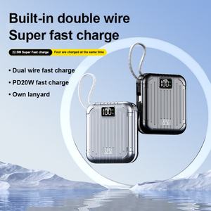 Cargador Portátil de 22.5w con Carga Súper Rápida, 20000mah/10000mAh, con Cable, Pantalla LED Digital - Product Image 2
