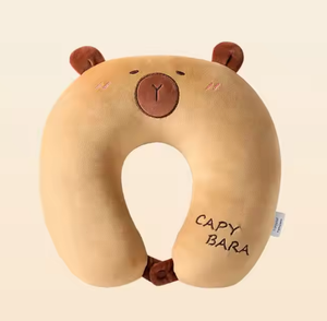 Almohada en forma de U de dibujos animados, almohada de cuello Kapipala, almohada de deformación de partículas de espuma, almohada de cuello multifuncional, almohada de siesta de oficina - Product Image 1