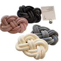 Creative Knot Ball Rose Blumen kissen Weiches Sofa Lendenwirbel säule Haushalts kissen Gewebte Technik Festliches Muster Tragbar