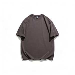 Camiseta Casual de Manga Corta para Hombre, Tejido de Punto Sólido 100% Algodón, Estilo Vintage, Talla Grande, Transpirable, Personalizada, Venta al Por Mayor OEM - Product Image 2