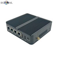 Mini Ordenador EGLOBAL Sin Ventilador, Intel N100, DDR4, MSATA SSD, Win10, 4 USB, Nuc, DP, WiFi, 2 RJ45, Gigabit LAN, Audio, Linux