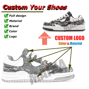 Zapatos de diseñador personalizados zapatillas de lona con cordones zapatos de skate informales con forro de malla retro Colorblock logotipo personalizado - Product Image 2