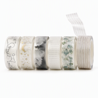 Rouleaux d'autocollants en ruban PET personnalisés, fabricant de papeterie, artisanat