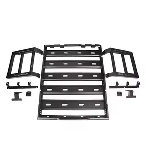 Steel or Aluminum Roof Rack With Climbing Ladder for Jeep Wrangler JK JL 2007-2024 Off-road Luggage Rack Without Light - Product Image 3