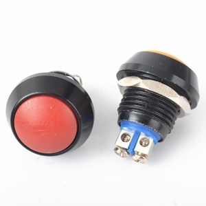 Mini Botón de cúpula de 2 pines de 12MM, interruptor de botón pulsador de motocicleta de plástico impermeable momentáneo con forma de bola - Product Image 3