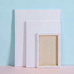 280gコットンファインアートホワイトブランクアーティストキャンバス絵画描画ボード木製フレーム、油絵・アクリル絵画用キャンバス付き - Product Image 3